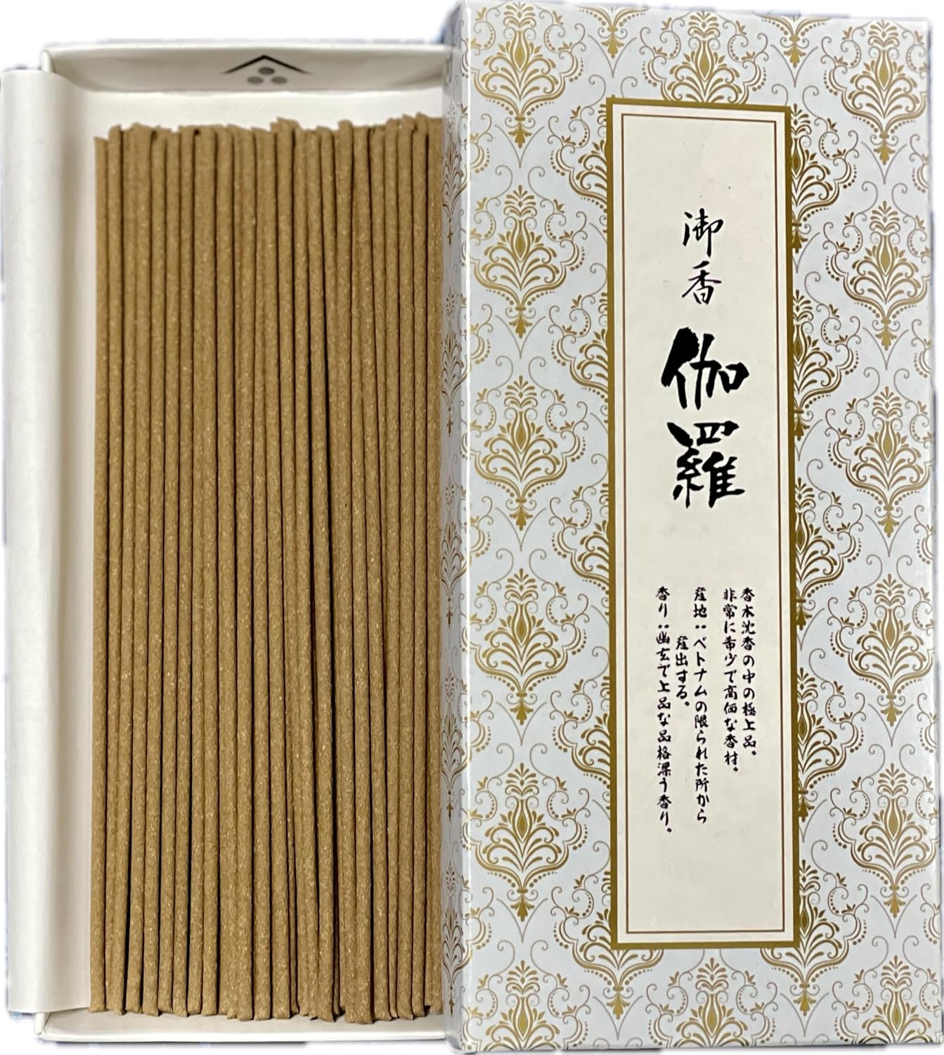 御香 伽羅 香木沈香の中の極上品 非常に希少で高価な香材 内容量30g 約70本入