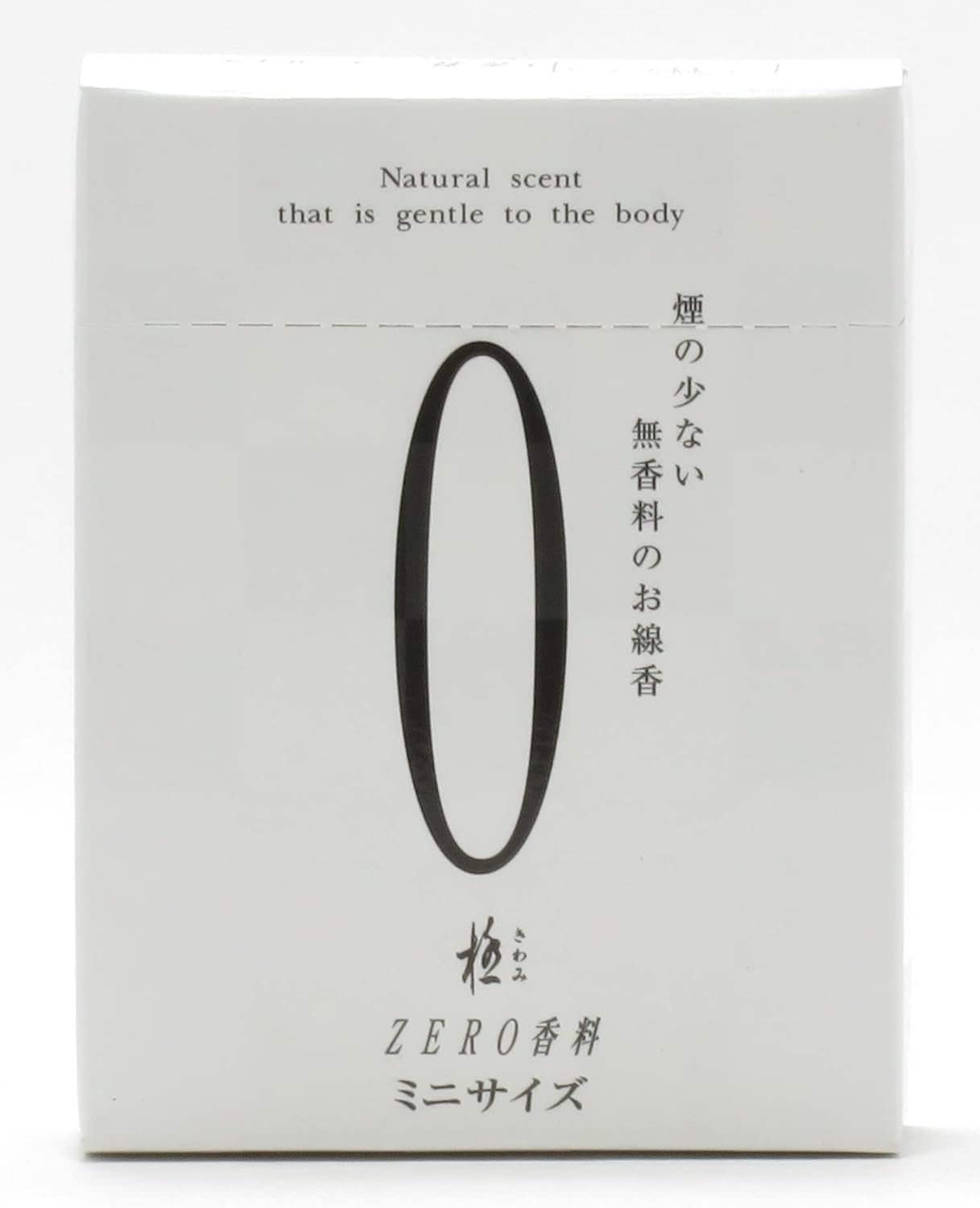 奥野晴明堂 ZERO 詰め替え用 ホワイト ミニ寸 線香 約60g◆微煙香 無香 白 ゼロ…