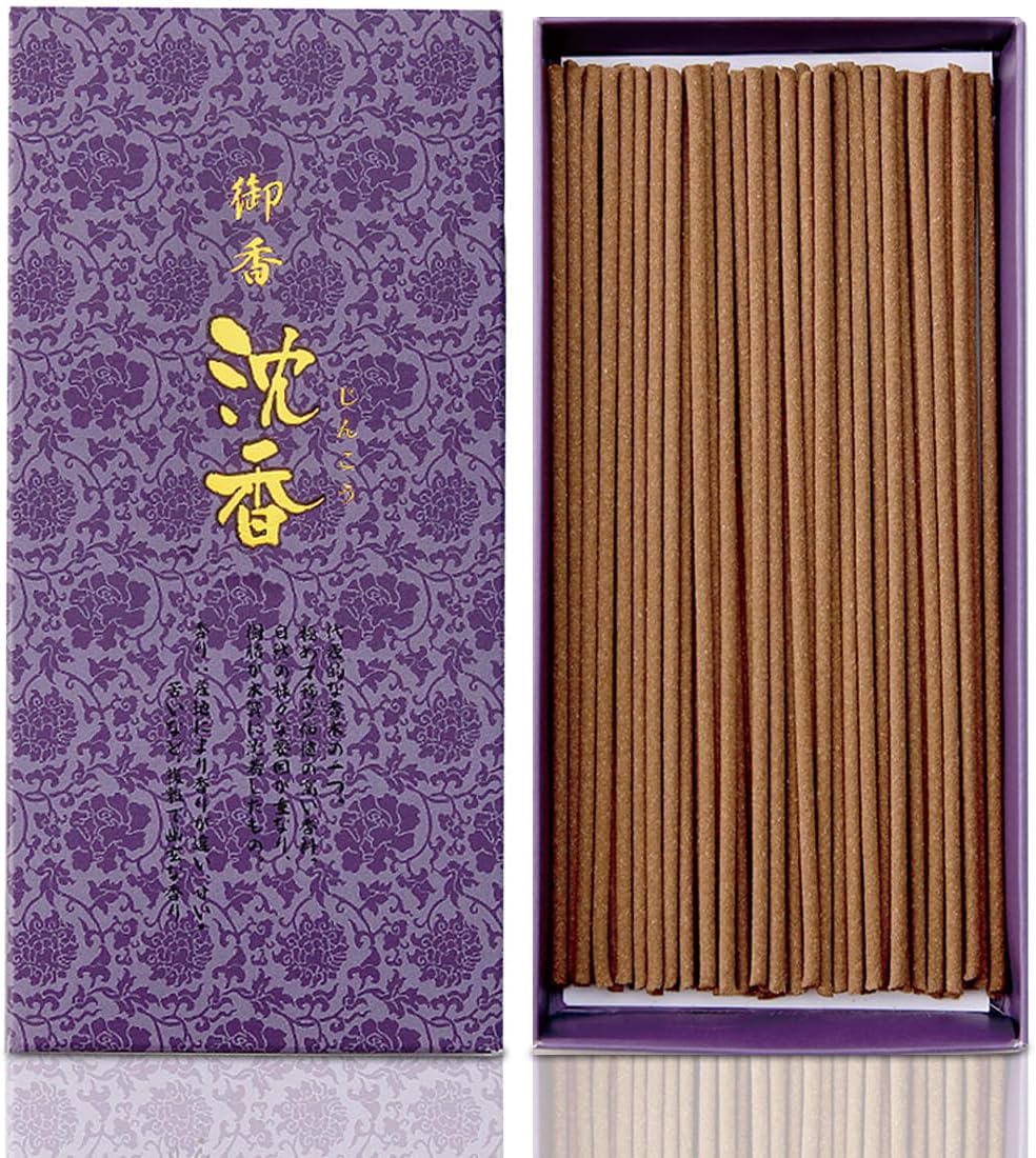 線香 お香 インセンス 日本製 (沈香, 短寸)
